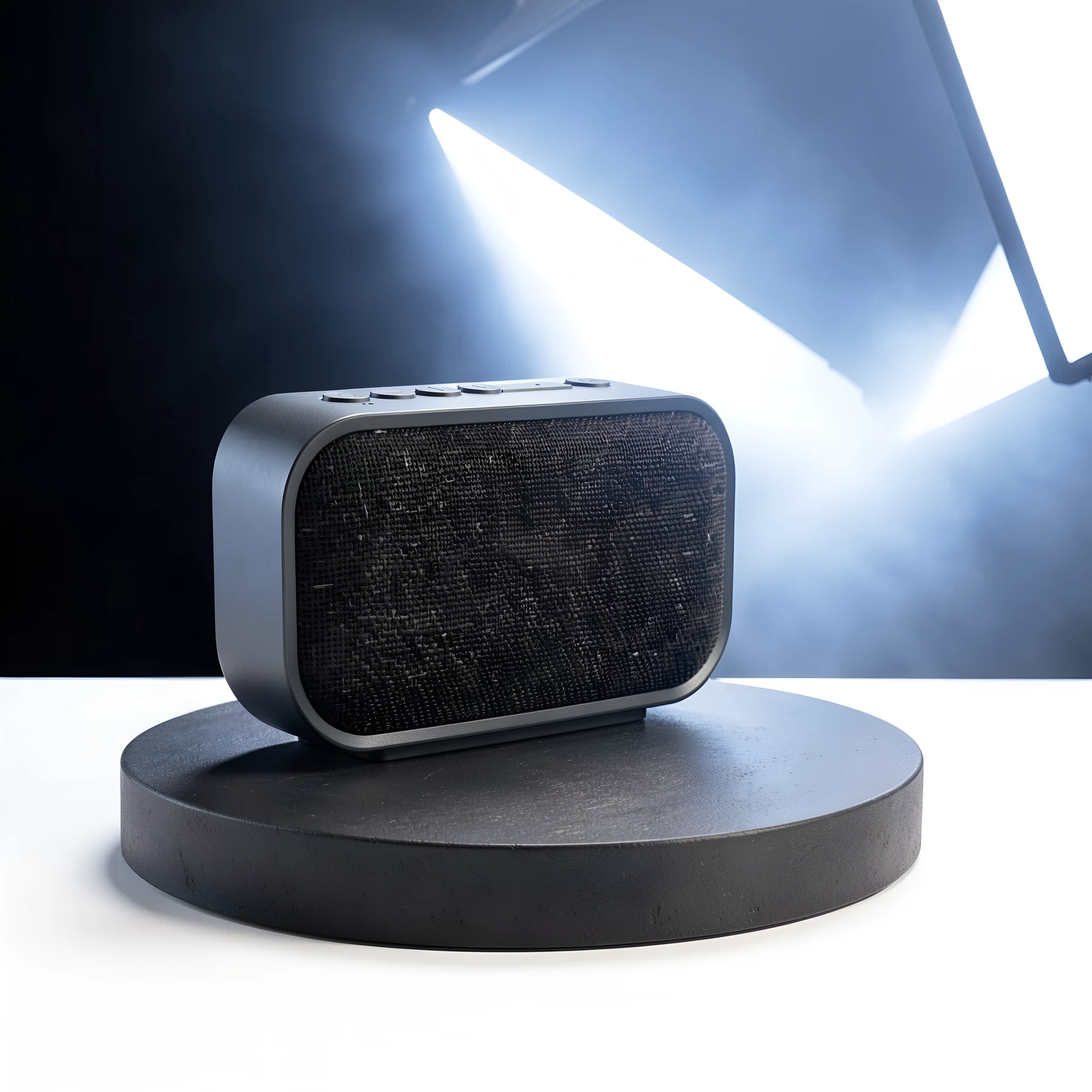 Premium portable-speaker launch visual
